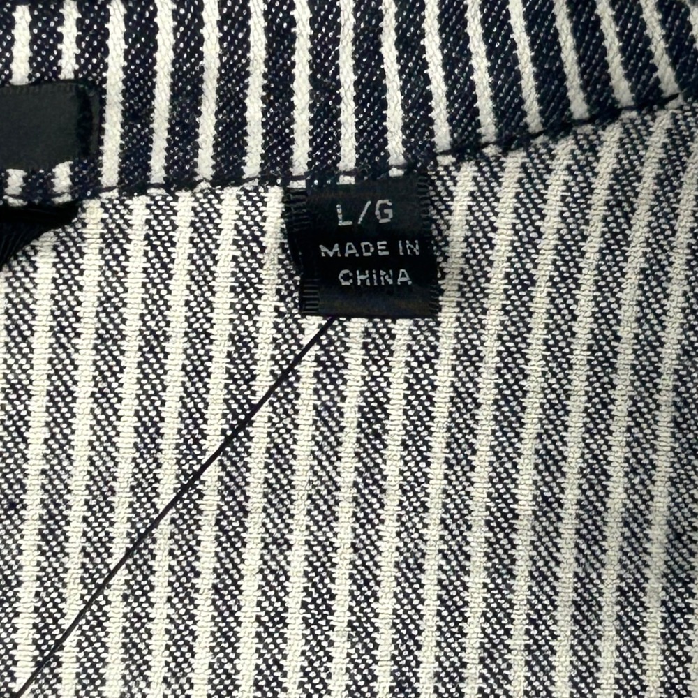 ATM Anthony Thomas Melillo Indigo White Stripe Field Jacket AW5880-MAQ Large NWT - Picture 10 of 16